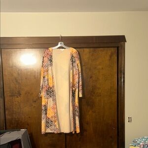 Colorful Patchwork Open Cardigan